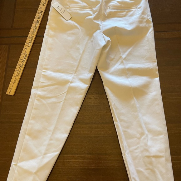 NEW Liz Claiborne 8P White Cropped Dress Pants - Picture 7 of 7
